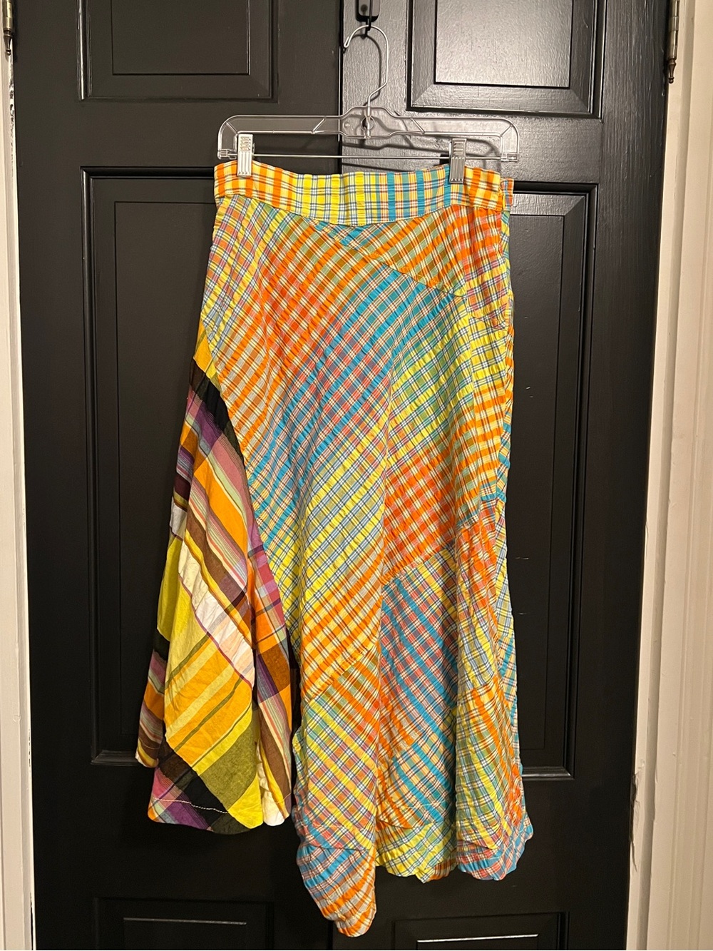 Free People Rivoli Midi Patchwork Skirt